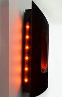 AKDY AZ-520S-ALB Wall Mounted Or Floorstand Electric Black Fireplace Remote Control Heater Firebox W/Stand N2