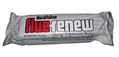 DURAFLAME FLUE-RENEW CHIMNEY CREOSOTE REDUCING FIRE-LOG FIRE PLACE SWEEPING