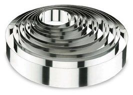 LACOR 68406 ROUND CAKE RING 6x4 CM.- STNLS