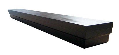 Roman 5 Ft. Espresso Fireplace Mantel Shelf N3