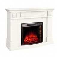 Argo Furniture Alessa Electric Fireplace, White N15