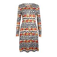 Mini Dress,Morecome Women Halloween Pumpkin Print Long Sleeve Party Swing Mini Dress N2