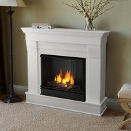 Chateau Gel Fuel White Fireplace