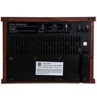 Fanala 13" Electric Mobile Fireplace Portable Freestanding Tabletop Mini Heater Firebox (13 inch, Light Wood Grain) N19