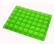 X-Haibei 26 Letters Alphabet Cube Chocolate Candy Silicone Mold Jello Cake Decoration