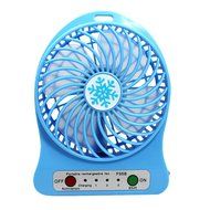 Fonxian Mini Portable Fan Rechargeable Battery Powered Small Table Fan with 3-level Speed (Orange) N21