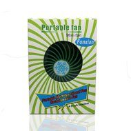 Fonxian Mini Portable Fan Rechargeable Battery Powered Small Table Fan with 3-level Speed (Orange) N22