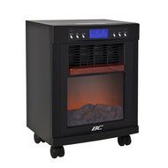 Best Choice Products Combo Fireplace Space Heater Air Purifier 3 In 1 Rolling Flames Stove 1500W Com N4