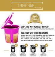 Lebefe 24K Gold Deluxe Reusable K-Cup Filter K-Carafe Filter for Keurig 1.0 and Keuring 2.0 K-Cup K-Carafe Replacement... N2