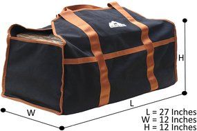 Northern Outback Firewood Carrier Log Tote - LUMBERJACK Edition - BEST Firewood Carrier 16oz Canvas Log Tote N9