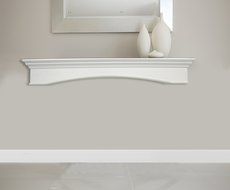 Oxford 5.3 Ft. White Fireplace Mantel Shelf