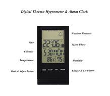 HeQiao Indoor Large LCD Digital Thermometer Hygrometer Temperature Monitor Humidity Meter Thermometers with Calendar... N5