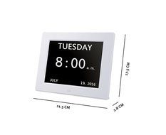 HeQiao Indoor Large LCD Digital Thermometer Hygrometer Temperature Monitor Humidity Meter Thermometers with Calendar... N8