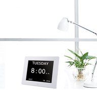 HeQiao Indoor Large LCD Digital Thermometer Hygrometer Temperature Monitor Humidity Meter Thermometers with Calendar... N9