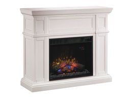 ClassicFlame 28WM426-T401 Artesian Wall Fireplace Mantel, White (Electric Fireplace Insert sold separately)