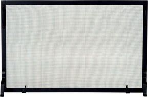 S129-1 Black Wrought Iron Panel Screen - 25 inch