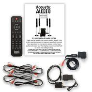 Acoustic Audio AAT1000 Tower 5.1 Home Speaker System with Bluetooth and Optical Input