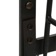 Wazee Five Piece Fireplace Tool Set, Heavy Duty Black Steel with Oil-Rubbed Bronze Accents - Tend To Your Fire... N4