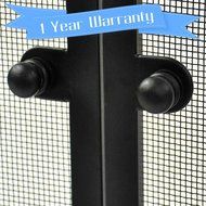 WoodEze Single Panel Flat Fireplace Screen with Doors 44'' W x 33'' H N4