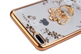 iPhone 7 Plus Case, PHEZEN Clear Soft TPU Protective Case Back Cover with Beautiful Cherry Blossom Flower Series... N25