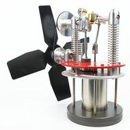 Heat Powered Small Stove Top Fan for wood multi-fuel coal - WARPFIVE SIDEWINDER Eco Stirling engine N11