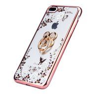 iPhone 7 Plus Case, PHEZEN Clear Soft TPU Protective Case Back Cover with Beautiful Cherry Blossom Flower Series... N27