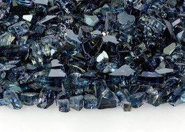 1/4 Inch Gunmetal Reflective Fire Glass 10 Pound Bag
