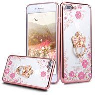 iPhone 7 Plus Case, PHEZEN Clear Soft TPU Protective Case Back Cover with Beautiful Cherry Blossom Flower Series... N32