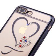 iPhone 7 Plus Case, PHEZEN Clear Soft TPU Protective Case Back Cover with Beautiful Cherry Blossom Flower Series... N35