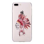 iPhone 7 Plus Case, PHEZEN Clear Soft TPU Protective Case Back Cover with Beautiful Cherry Blossom Flower Series... N36