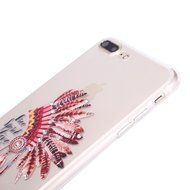 iPhone 7 Plus Case, PHEZEN Clear Soft TPU Protective Case Back Cover with Beautiful Cherry Blossom Flower Series... N37