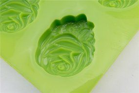 4 Cavity Handmade DIY Rose Shape Soap Mold DIY Soap Making Supply N2