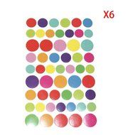 MuLuo 6pcs Circle Shape Carte Enfant Scrapbooking Point Index Sticker Sticker