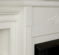 Holly and Martin Fredricksburg Electric Fireplace w/ Bookcases in Ivory N3