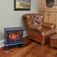 Duraflame DFI-550-22 Infrared Electric Stove Heater Old Fashioned Black 5,200 BTUs N3