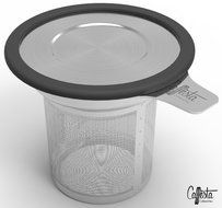 Caff&egrave;sta Stainless Steel Loose Leaf Tea Infuser with Silicone Grip Lid
