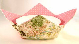 Microwave Bowl Cozy Butterflies/Roses/Dots