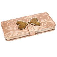 Galaxy S7 Edge Wallet Case, PHEZEN Bling Liquid Glitter Love Heart Floating 3D Hourglass Luxury Pu Leather Magnet... N15