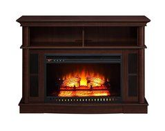 Cherry Finish Better Homes And Gardens Remote Control Ashwood Road Electric Fireplace Media Console For TV's Up... N9