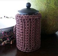 Brown Handmade French Press Cozy Coffee Press Cozy