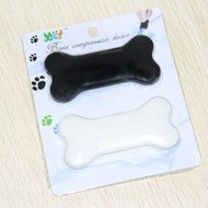 2-piece Bone Shape Toothpaste Dispenser Squeezer Bathroom-Black+white N4