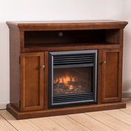Ferris Electric Fireplace Media Console Mantel with Remote Control N4