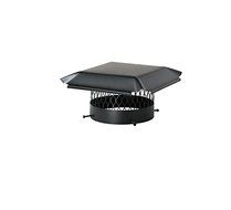 Draft King CBO12 Round Black Galvanized Steel Bolt On Single Flue Chimney Cap, 12&quot;