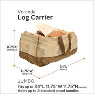 Classic Accessories Veranda Jumbo Log Tote N2