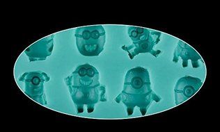 Topnew-Candy Cavity Silicone Chocolate Mold Candy and Gummy Moulds Minions H2365 N4