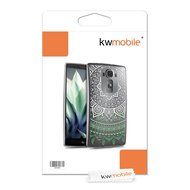 kwmobile Elegant and light weight Crystal Case Design Indian sun for LG G Flex 2 in light pink white transparent N36