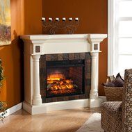 Southern Enterprises Carrington Convertible Infrared Electric Fireplace N3
