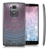 kwmobile Elegant and light weight Crystal Case Design Indian sun for LG G Flex 2 in light pink white transparent N39