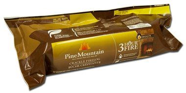 Pine Mountain Cracklelog Crackling Firelog, 3-Hour Burn Time, Crackle Sounds, 6 Logs N2