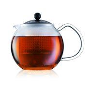 Bodum Assam Tea Press Glass Handle Plastic Lid 0.5 Litres 17oz Red
